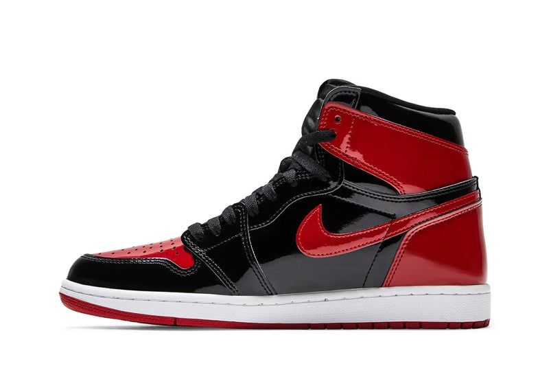 Air Jordan 1 High Patent Bred Vermelho